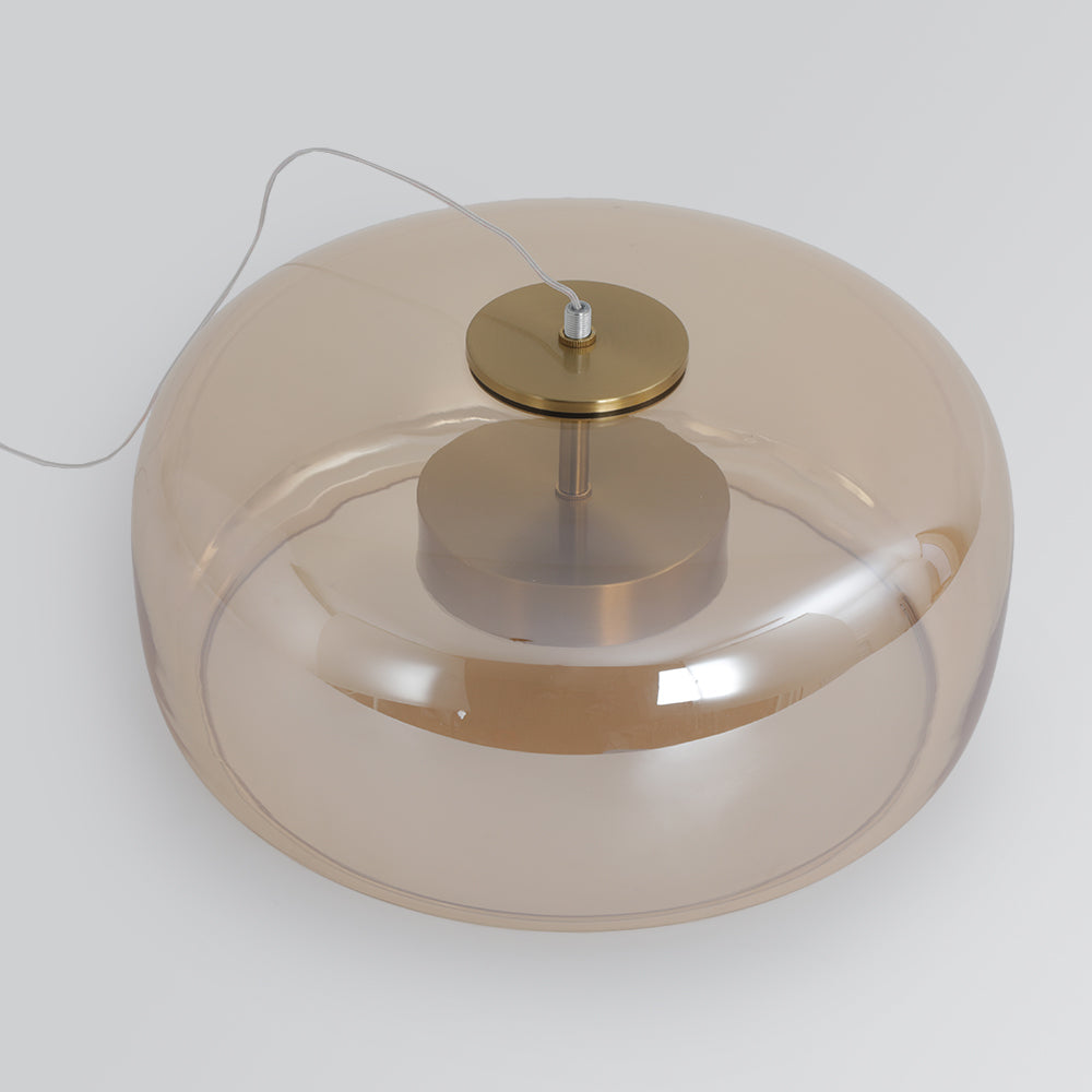 Lioren Lampa Wisząca Nowoczesna Szklana Przezroczysta/Dymna/Bursztynowa