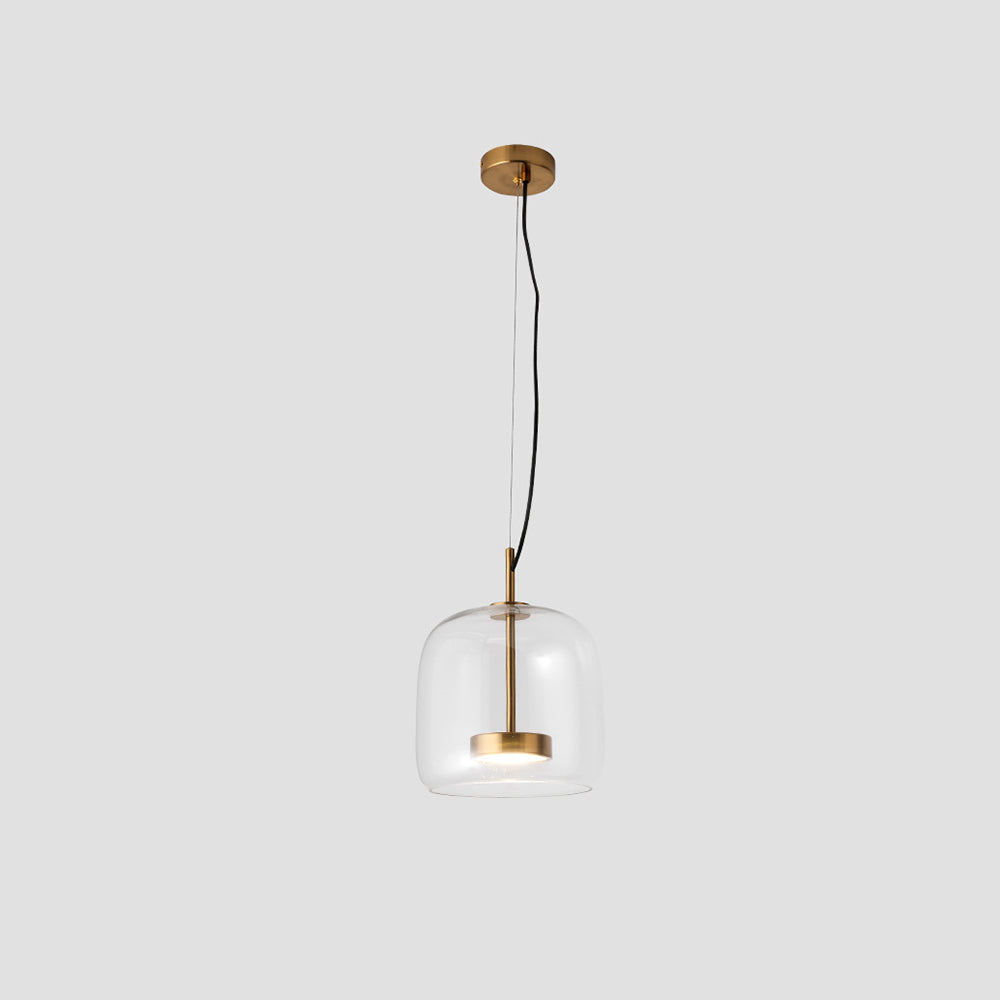 Lioren Lampa Wisząca Nowoczesna Szklana Przezroczysta/Dymna/Bursztynowa