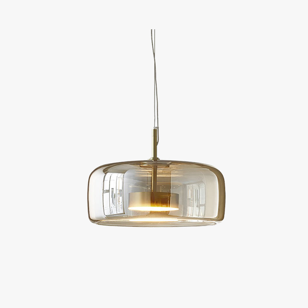 Lioren Lampa Wisząca Nowoczesna Szklana Przezroczysta/Dymna/Bursztynowa