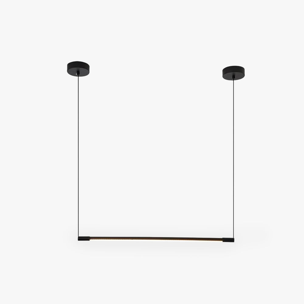Lampa Wisząca Miren Minimalistyczna Liniowa Czarna