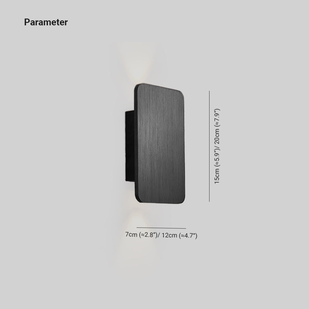 Norelin Lampa Ścienna Minimalistyczna Prostokątna Wewnętrzna