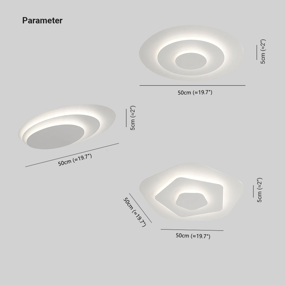 Lampa Sufitowa Marvion Biała Kwiatowa Nowoczesna
