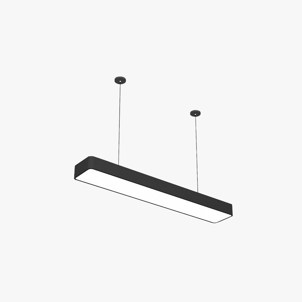 Soreva Lampa Wisząca Minimalistyczna Prostokątna LED Czarna