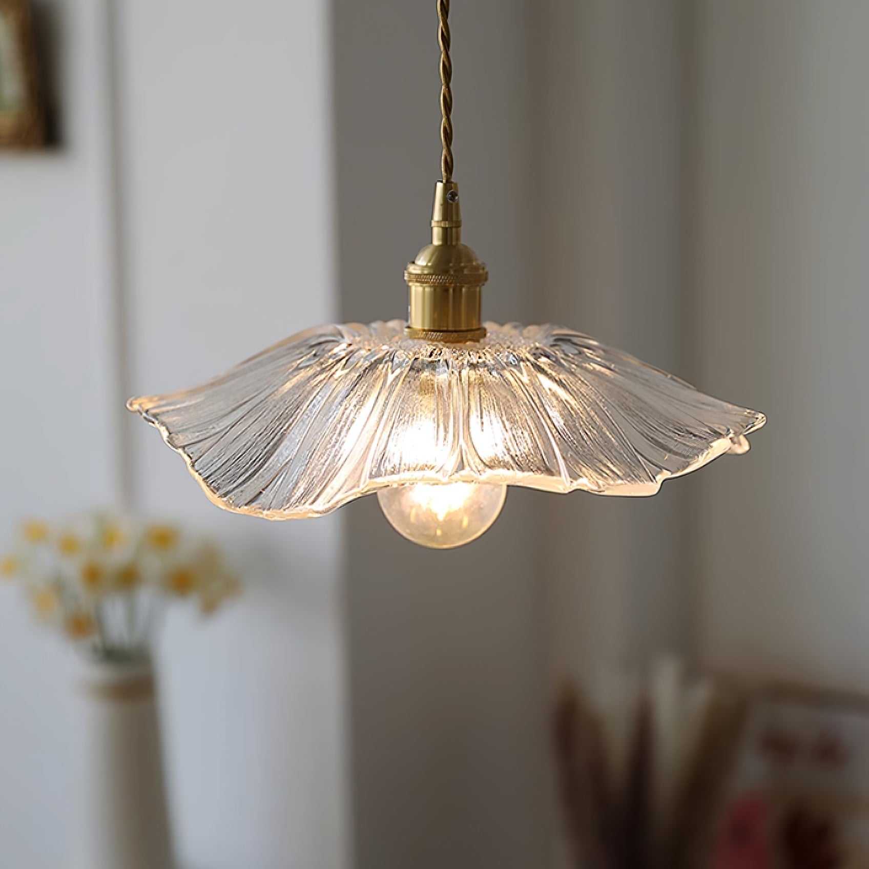 Lampa Sufitowa/Wisząca Lavor Flower ze Szkła