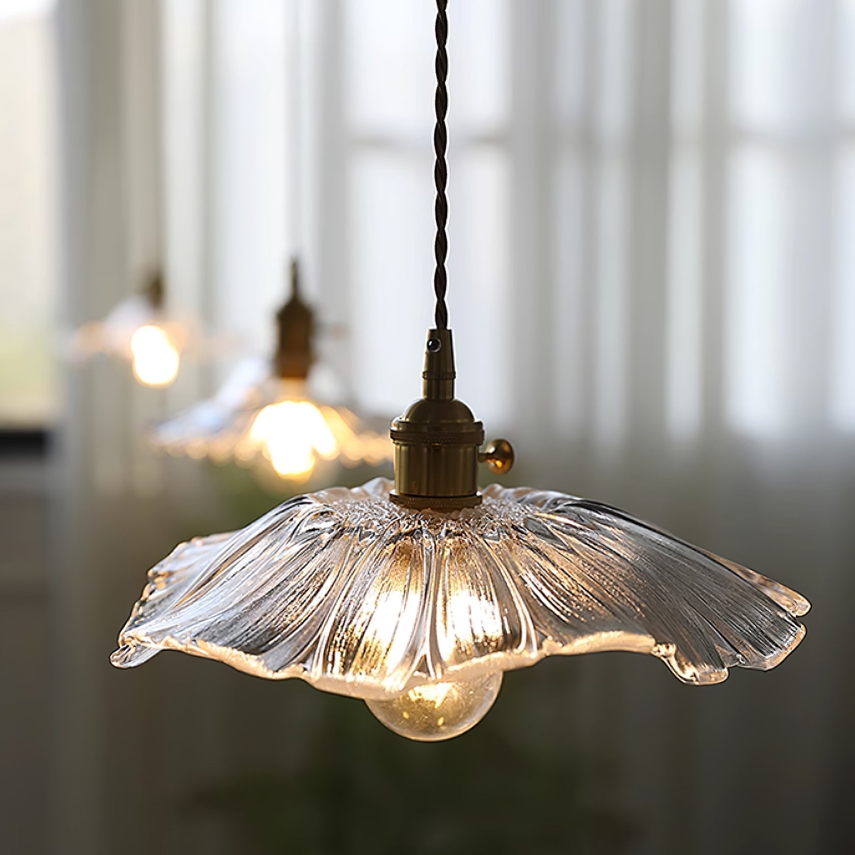 Lampa Sufitowa/Wisząca Lavor Flower ze Szkła