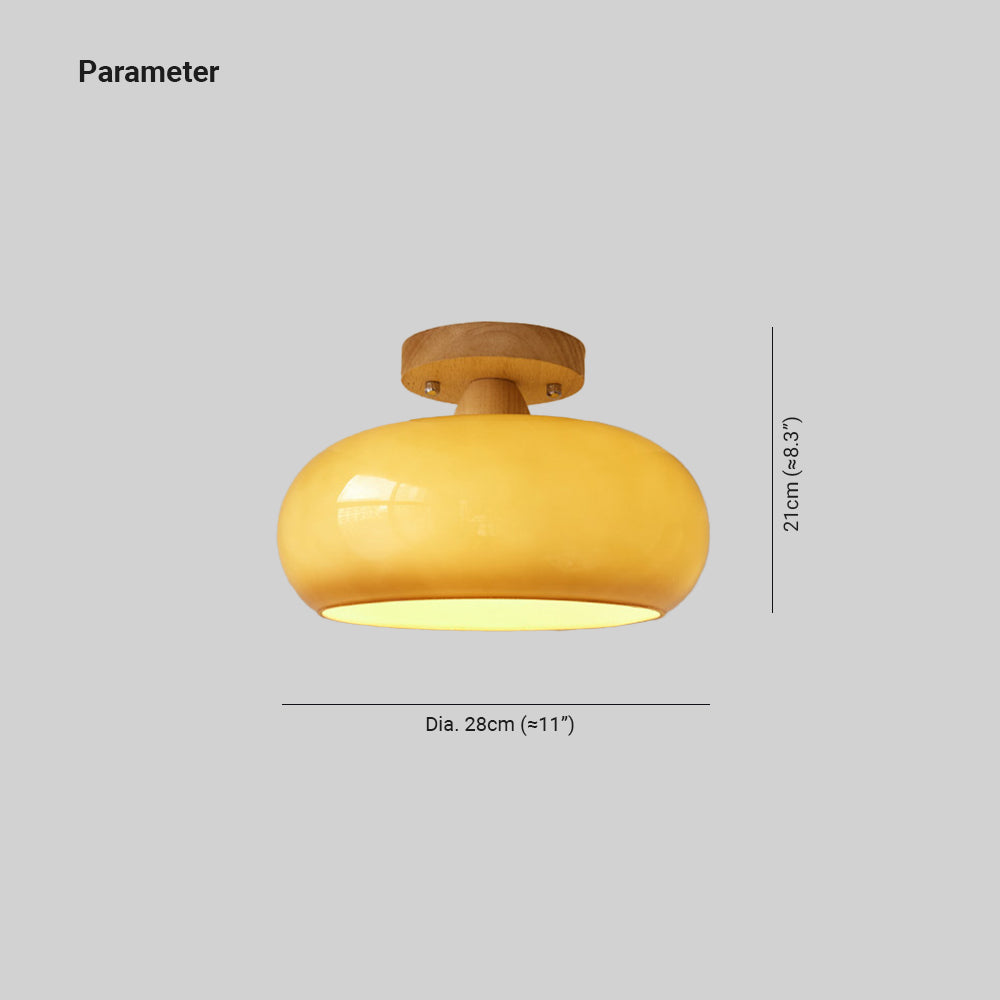 Lampa Sufitowa Velorn Natynkowa Drewniana