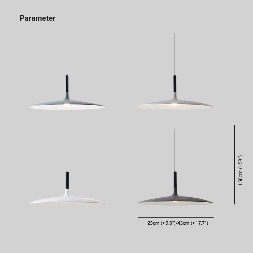 Fjorn Lampa Wisząca, Nowoczesny Design w Kształcie Talerza