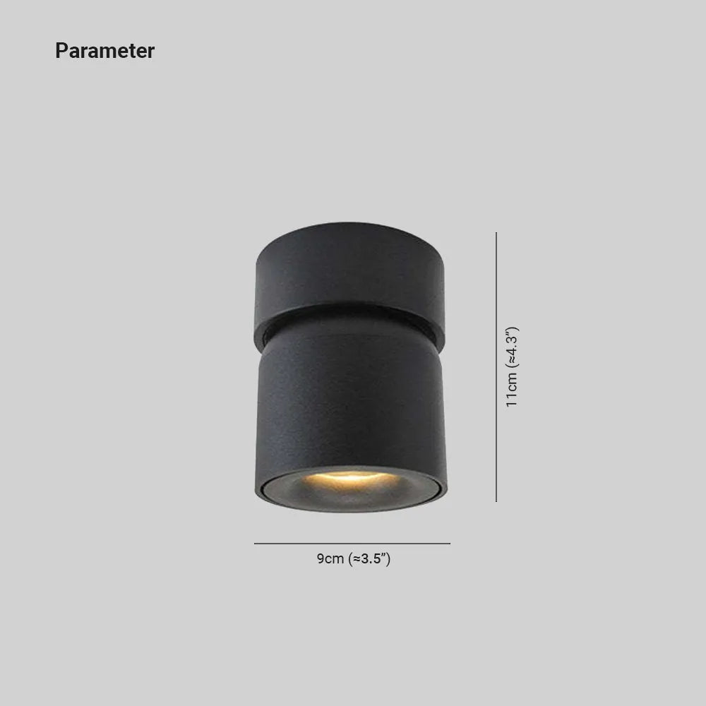 Lurix Spot Nowoczesna Lampa Sufitowa LED Natynkowa, Czarny/Biały