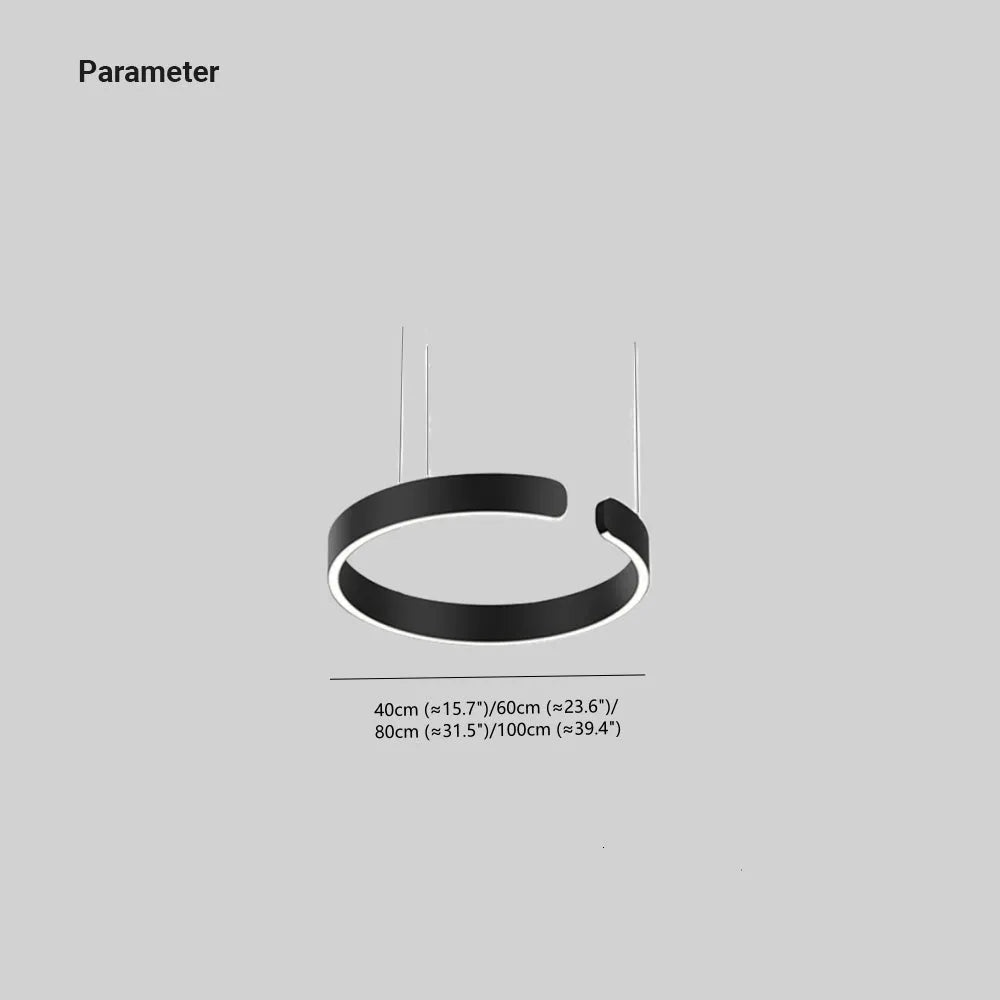 Lampa Wisząca Soriel Luksusowy Minimalistyczny Pierścień LED