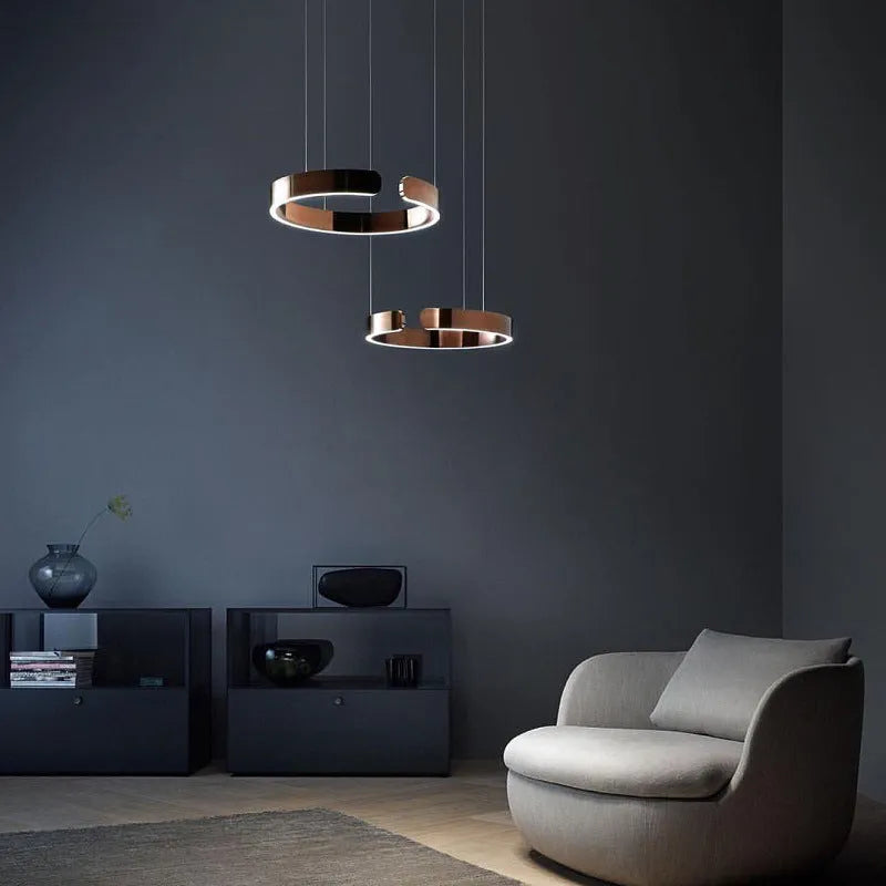 Lampa Wisząca Soriel Luksusowy Minimalistyczny Pierścień LED