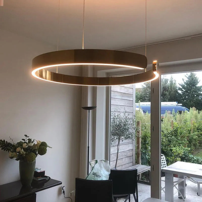 Lampa Wisząca Soriel Luksusowy Minimalistyczny Pierścień LED