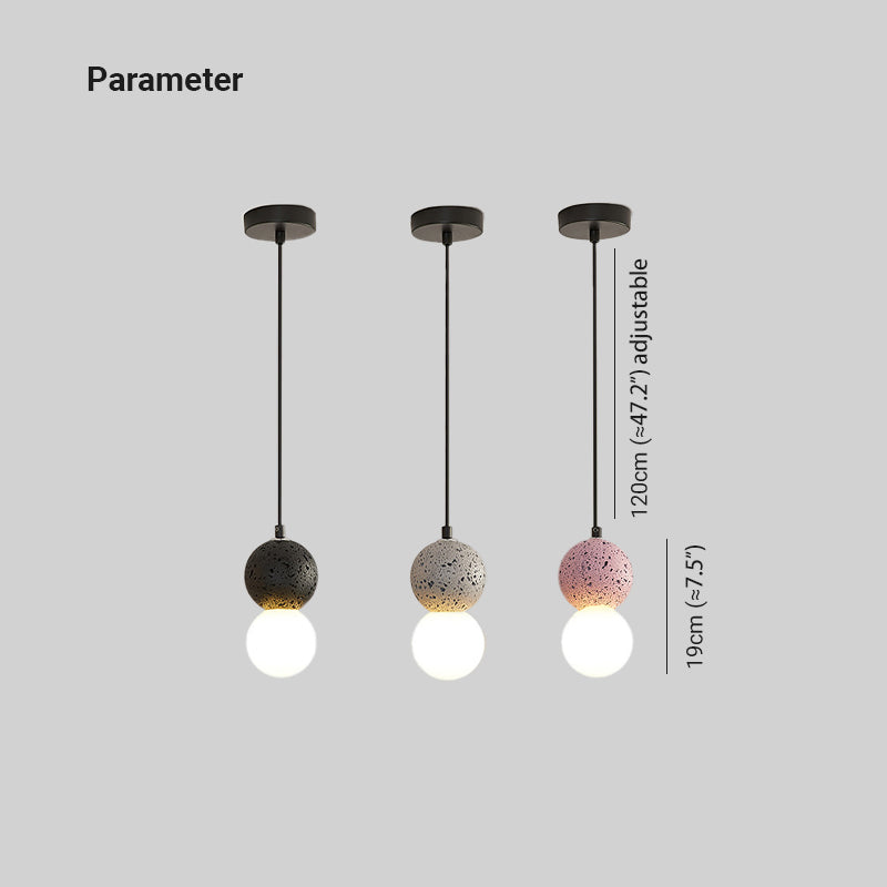 Nowoczesna Lampa Wisząca Orynth z Trawertynu