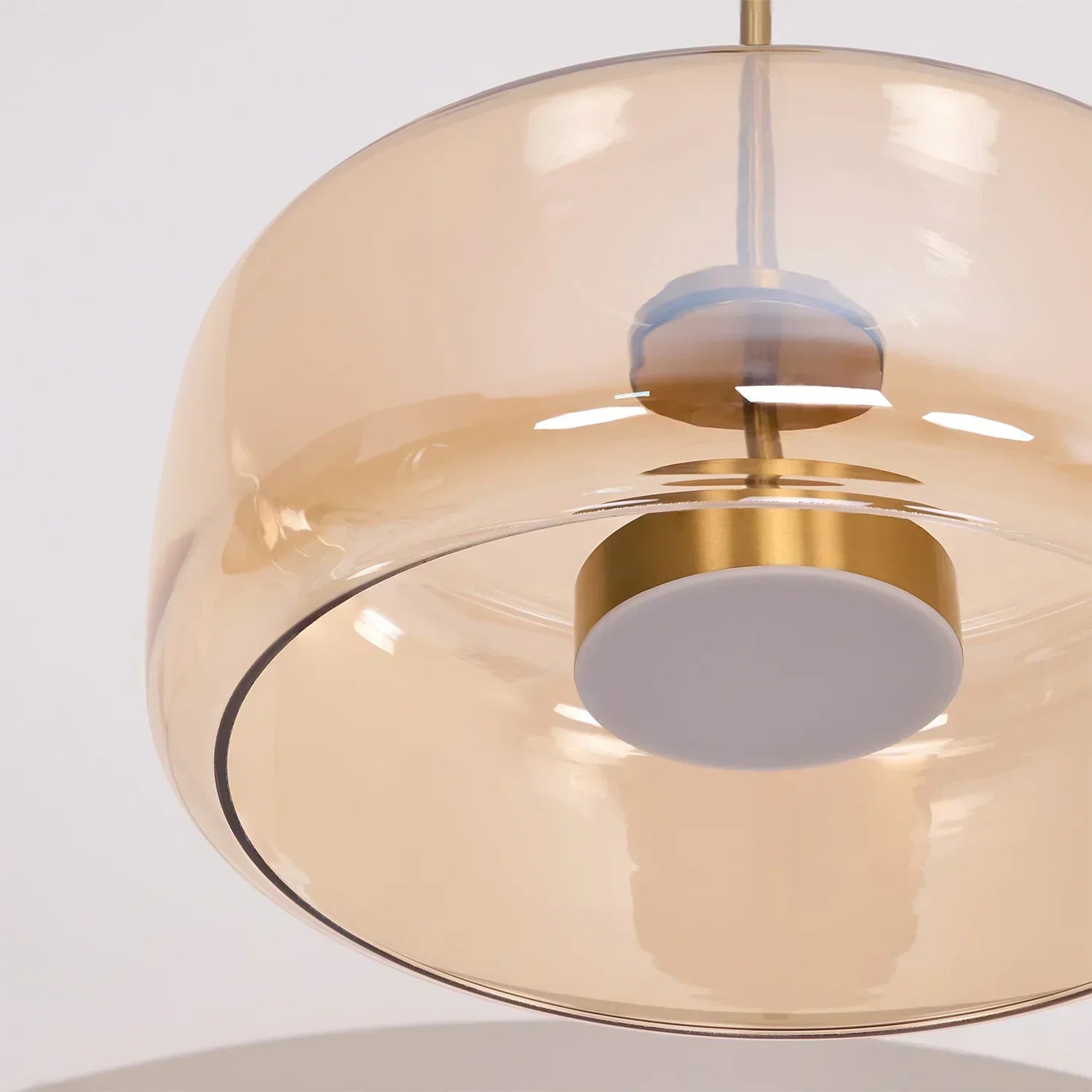 Lioren Lampa Wisząca Nowoczesna Szklana Przezroczysta/Dymna/Bursztynowa