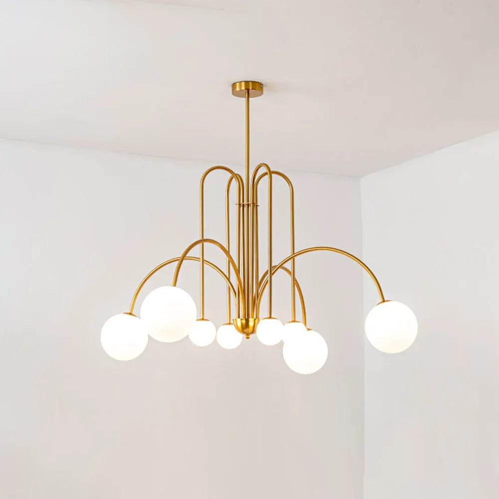 Lampa Wisząca Arvyn z Podwójną Szklaną Bańką