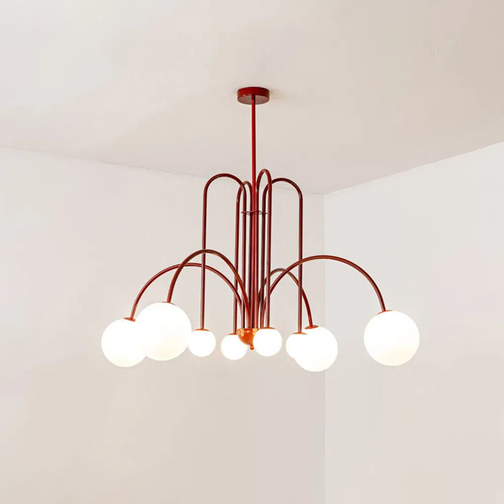 Lampa Wisząca Arvyn z Podwójną Szklaną Bańką