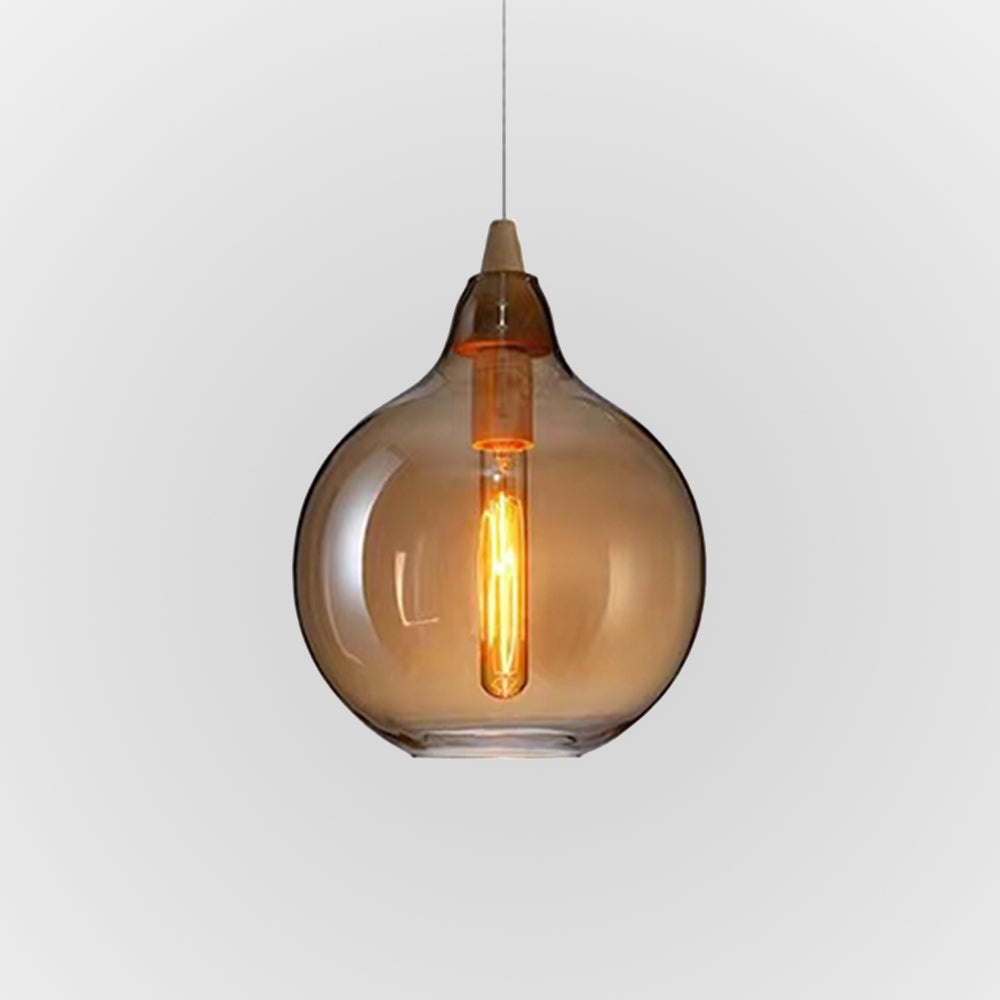 Lampa Wisząca Sorvex Bursztynowe Szkło