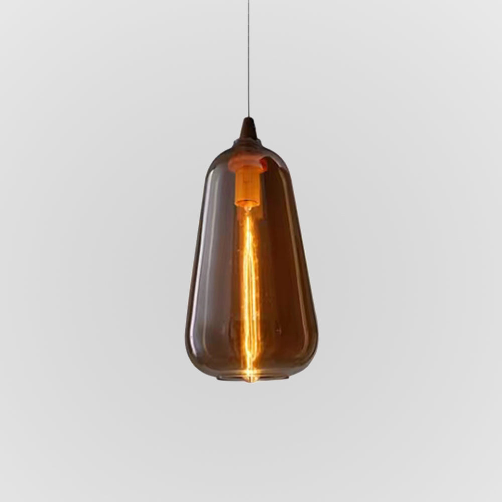 Lampa Wisząca Sorvex Bursztynowe Szkło