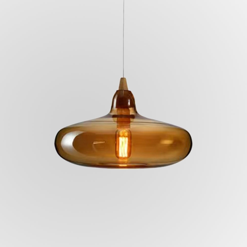 Lampa Wisząca Sorvex Bursztynowe Szkło