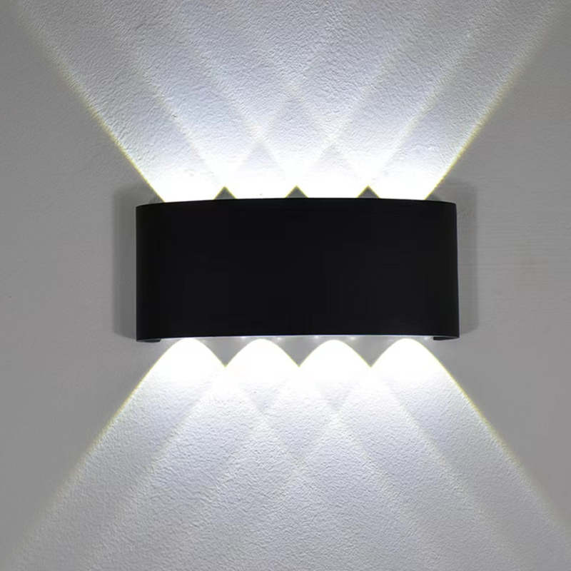Lampa ścienna Nirex Nowoczesna Prostokątna Zewnętrzna Fala Wodna