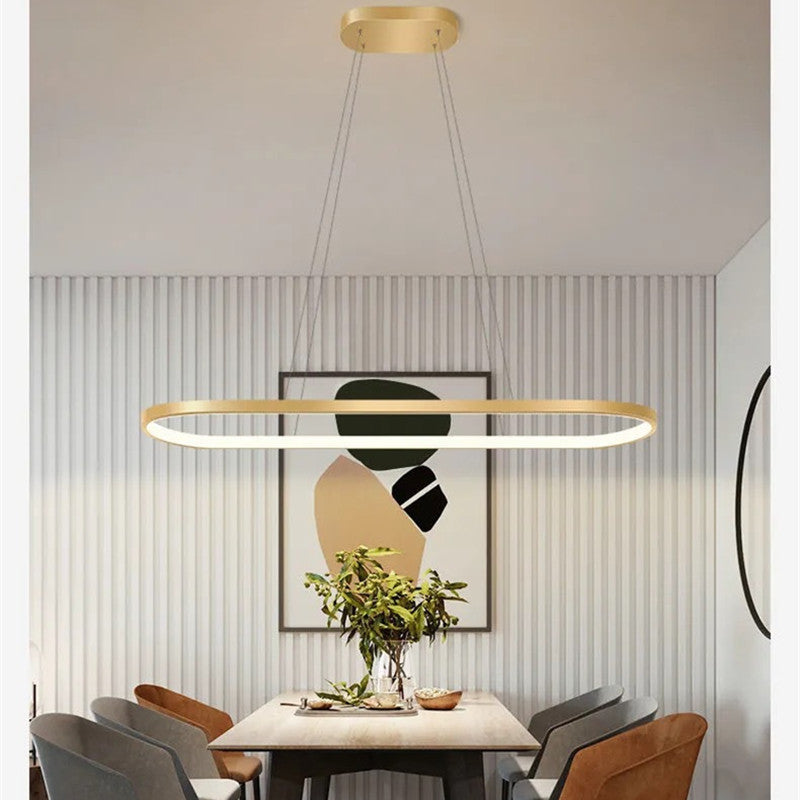Avenor Minimalistyczna Owalna Lampa Wisząca Wewnętrzna