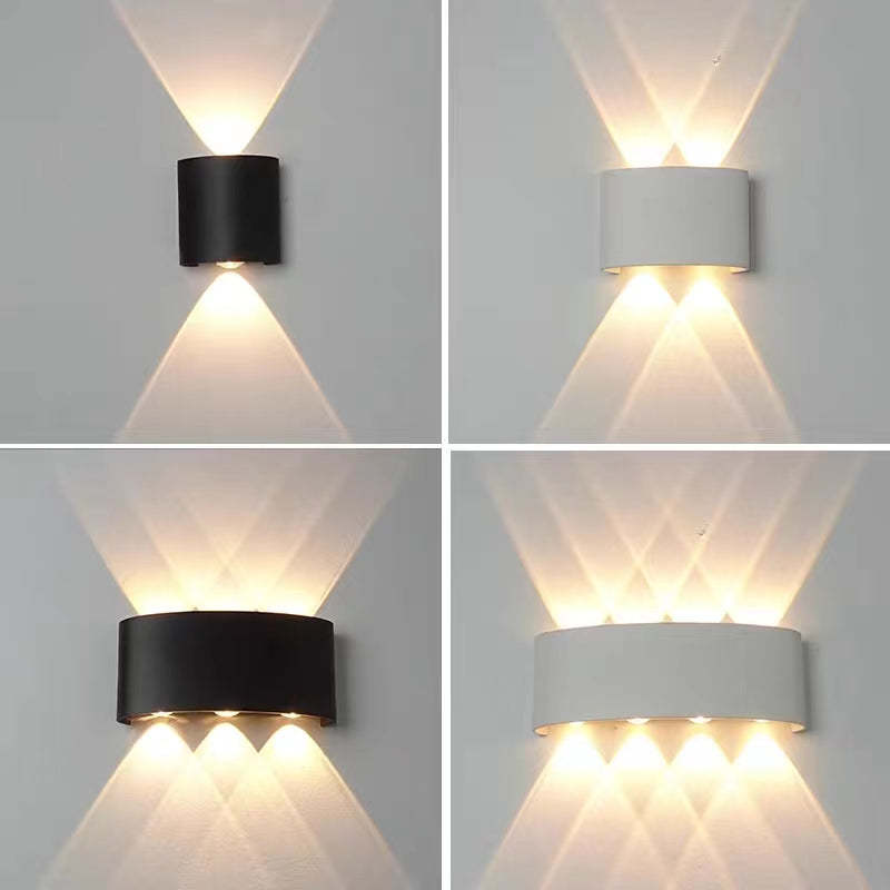 Lampa ścienna Nirex Nowoczesna Prostokątna Zewnętrzna Fala Wodna