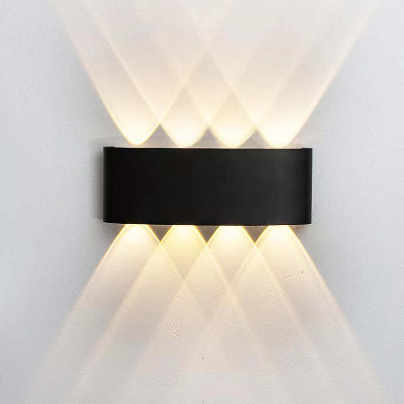 Lampa ścienna Nirex Nowoczesna Prostokątna Zewnętrzna Fala Wodna