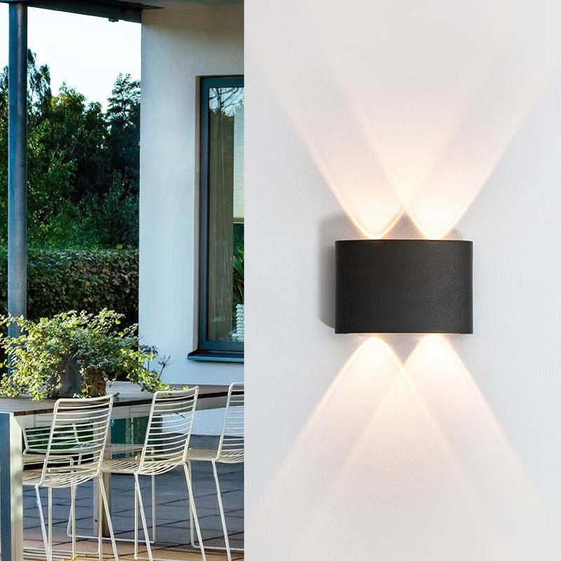 Lampa ścienna Nirex Nowoczesna Prostokątna Zewnętrzna Fala Wodna