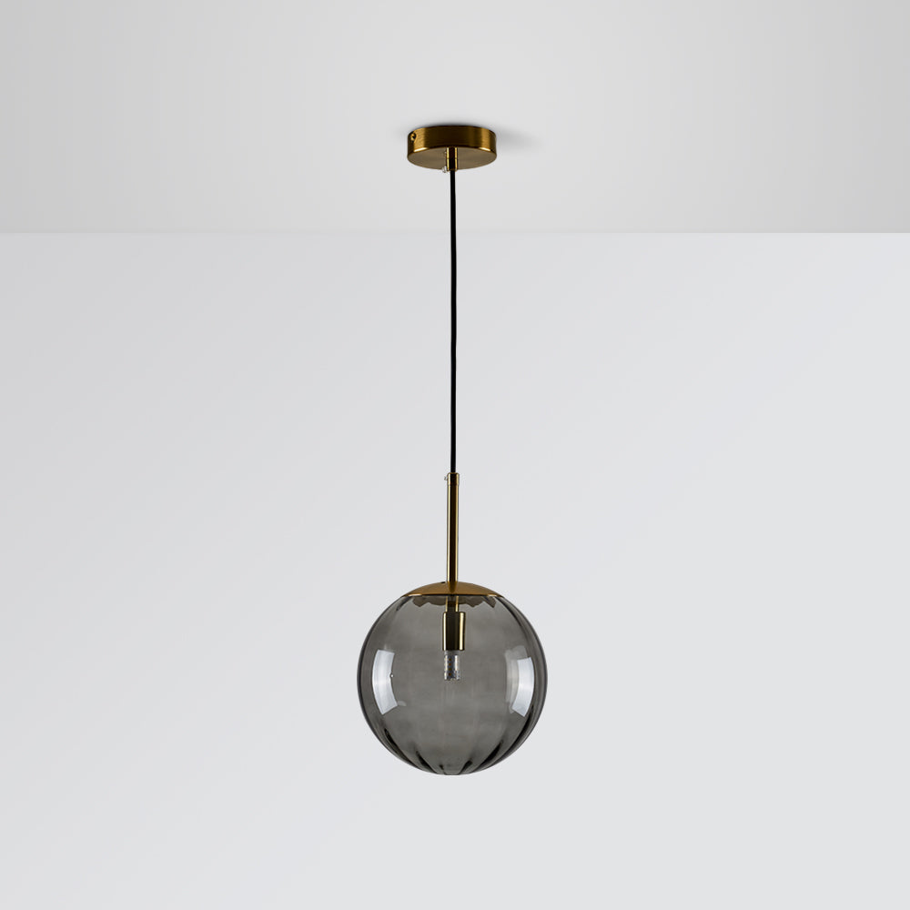 Lampa wisząca Elsyn, szklana kula, nowoczesna