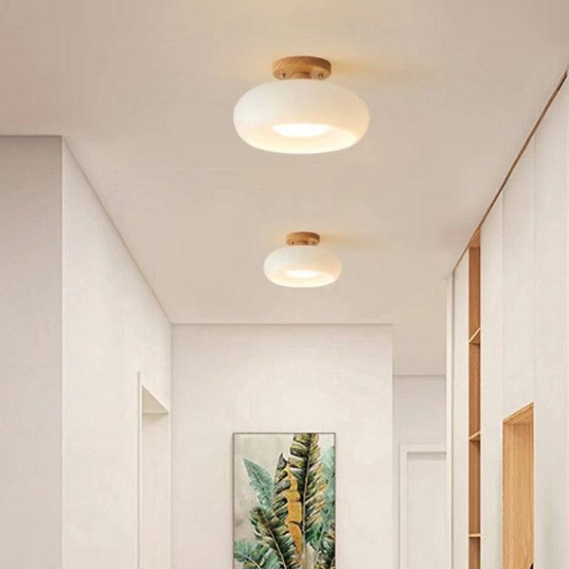 Lampa Sufitowa Velorn Natynkowa Drewniana