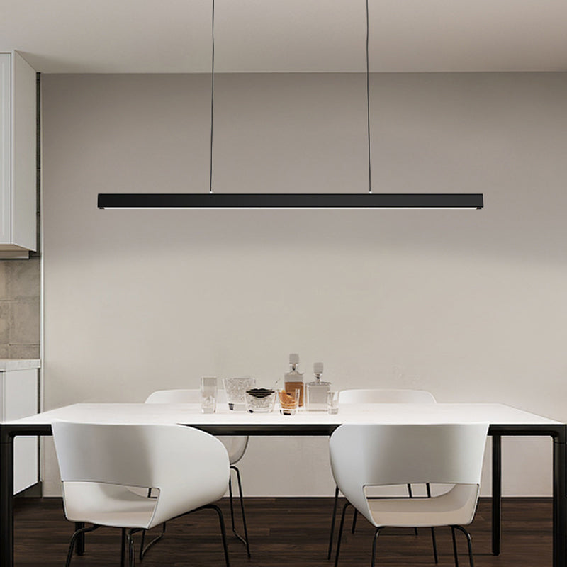 Eron Minimalistyczna Klasyczna Czarno-Biała Liniowa Lampa Wisząca