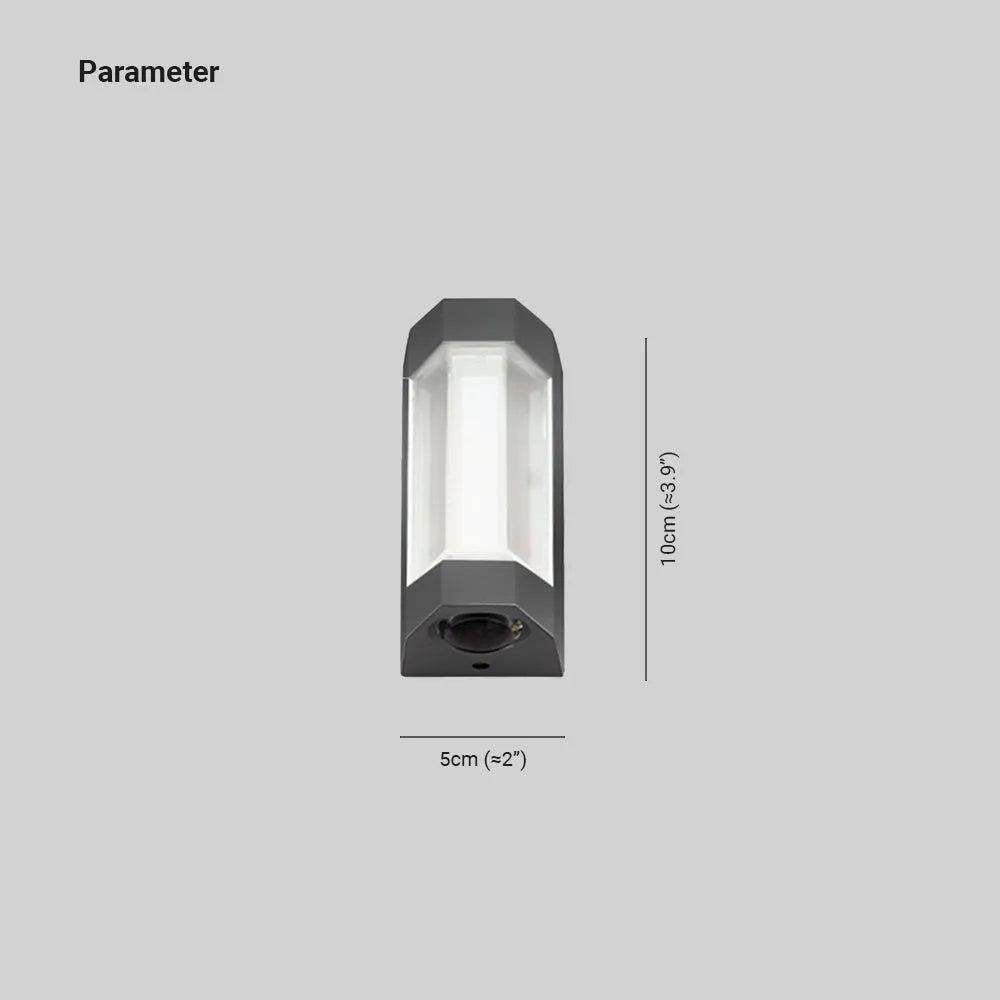 Lampa ścienna Alvoren Nordycka Zewnętrzna Góra-Dół Biała/Czarna