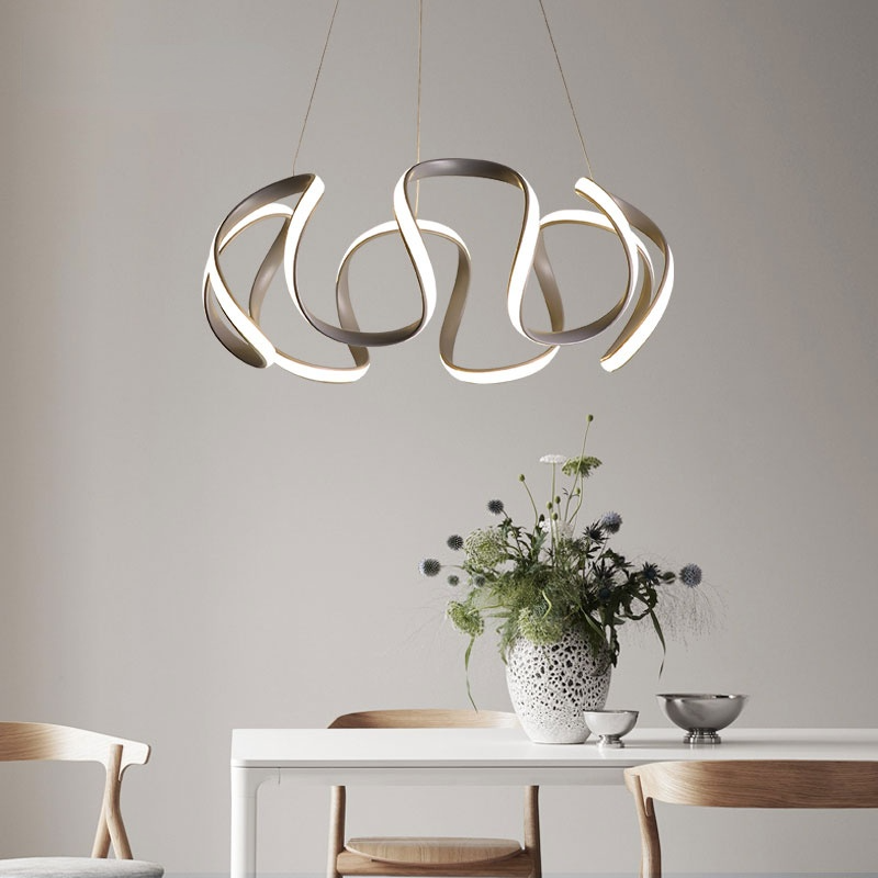 Evren Nowoczesna Nieregularna Kwiatowa Lampa Wisząca, 3 Kolory
