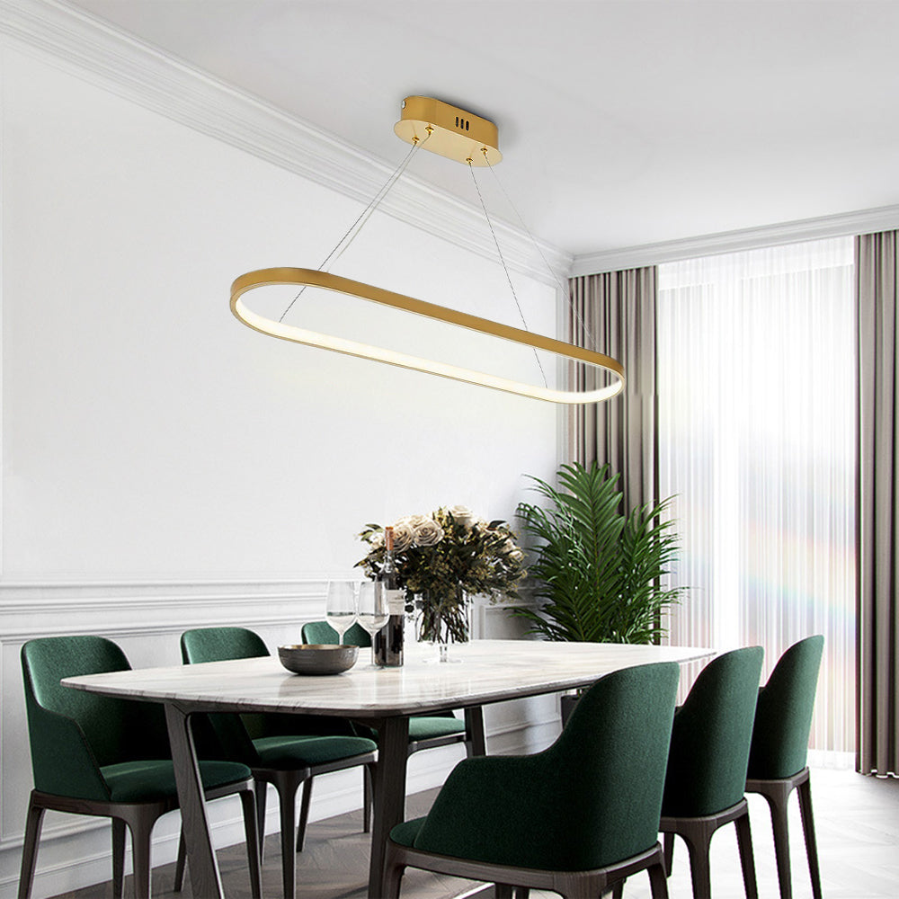 Avenor Minimalistyczna Owalna Lampa Wisząca Wewnętrzna