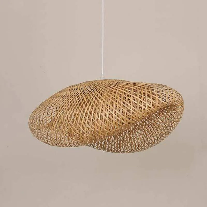 Lampa wisząca Veltrix, naturalny bambus, do kuchni/nad wyspę