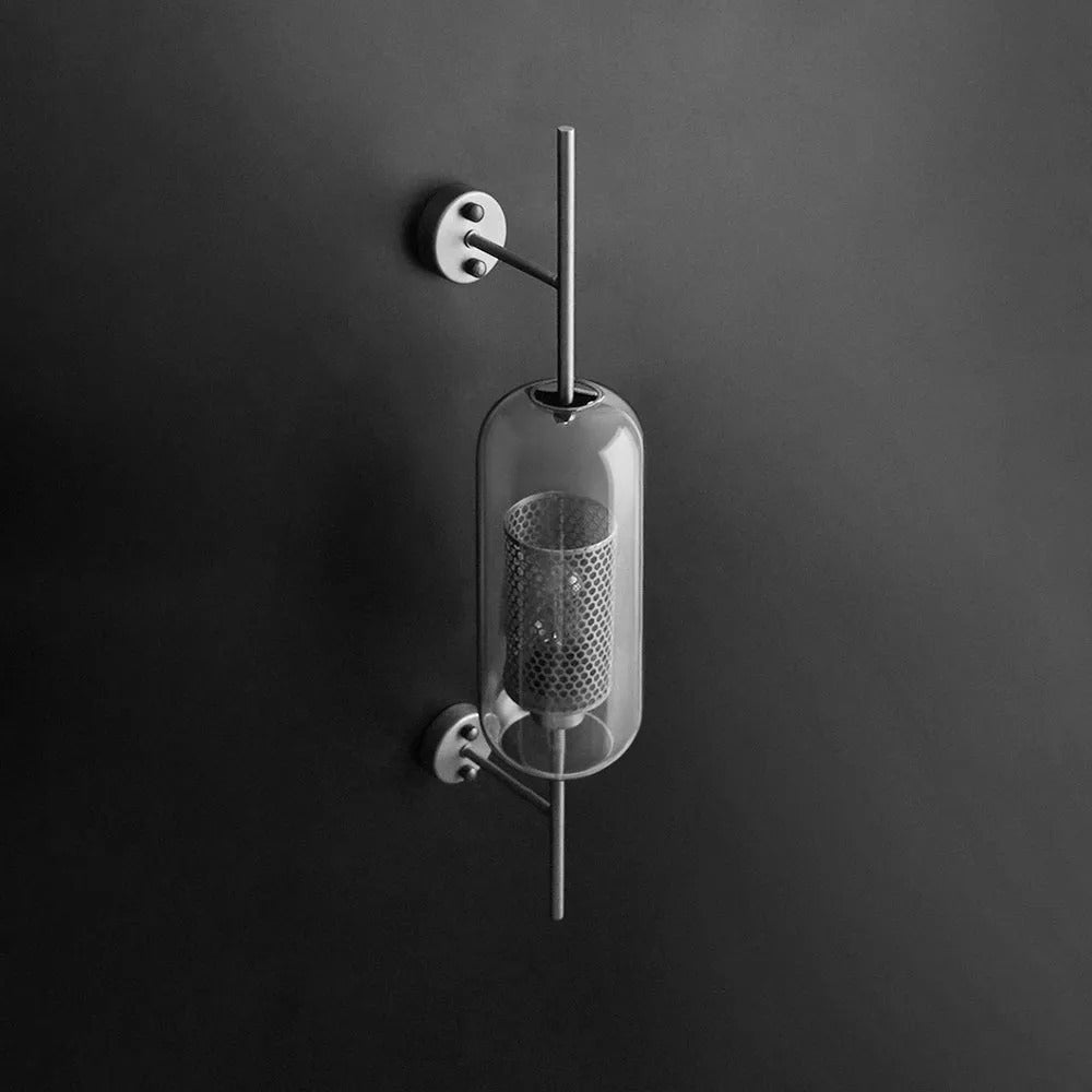 Seniq Industrialna Elegancka Szklana Lampa Ścienna