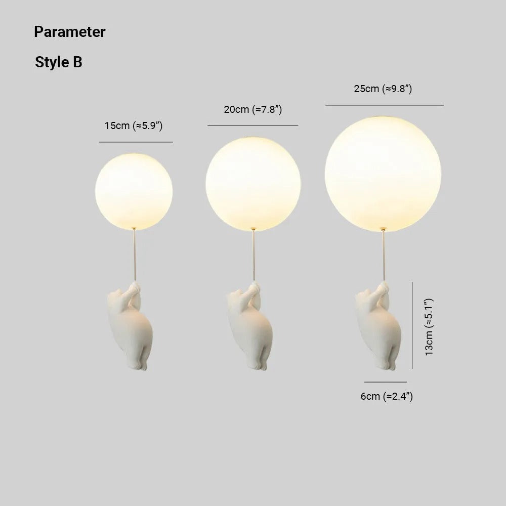 Seron Lampa Sufitowa / Wisząca Niedźwiedź Balon
