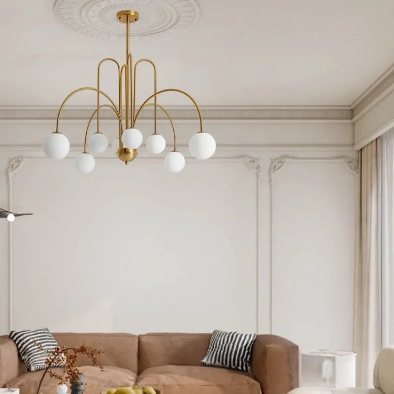 Lampa Wisząca Arvyn z Podwójną Szklaną Bańką