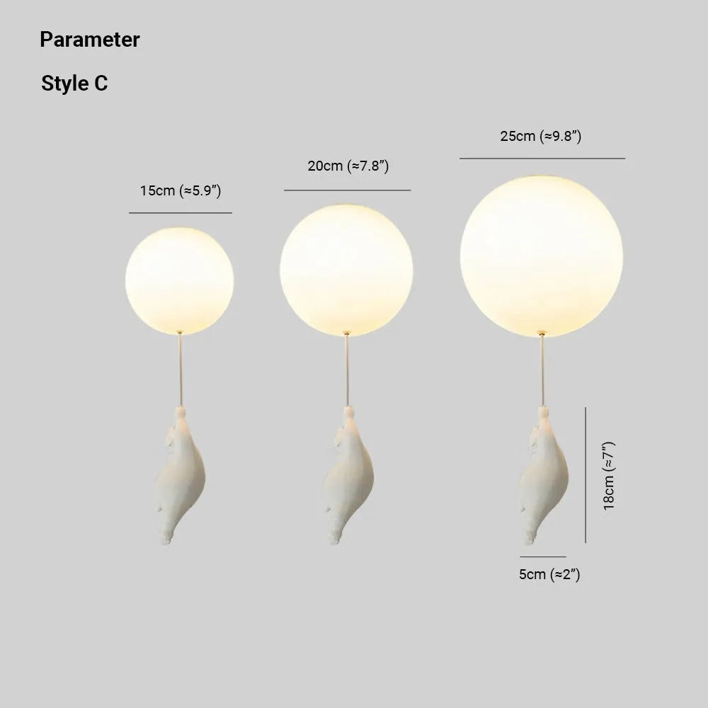 Seron Lampa Sufitowa / Wisząca Niedźwiedź Balon