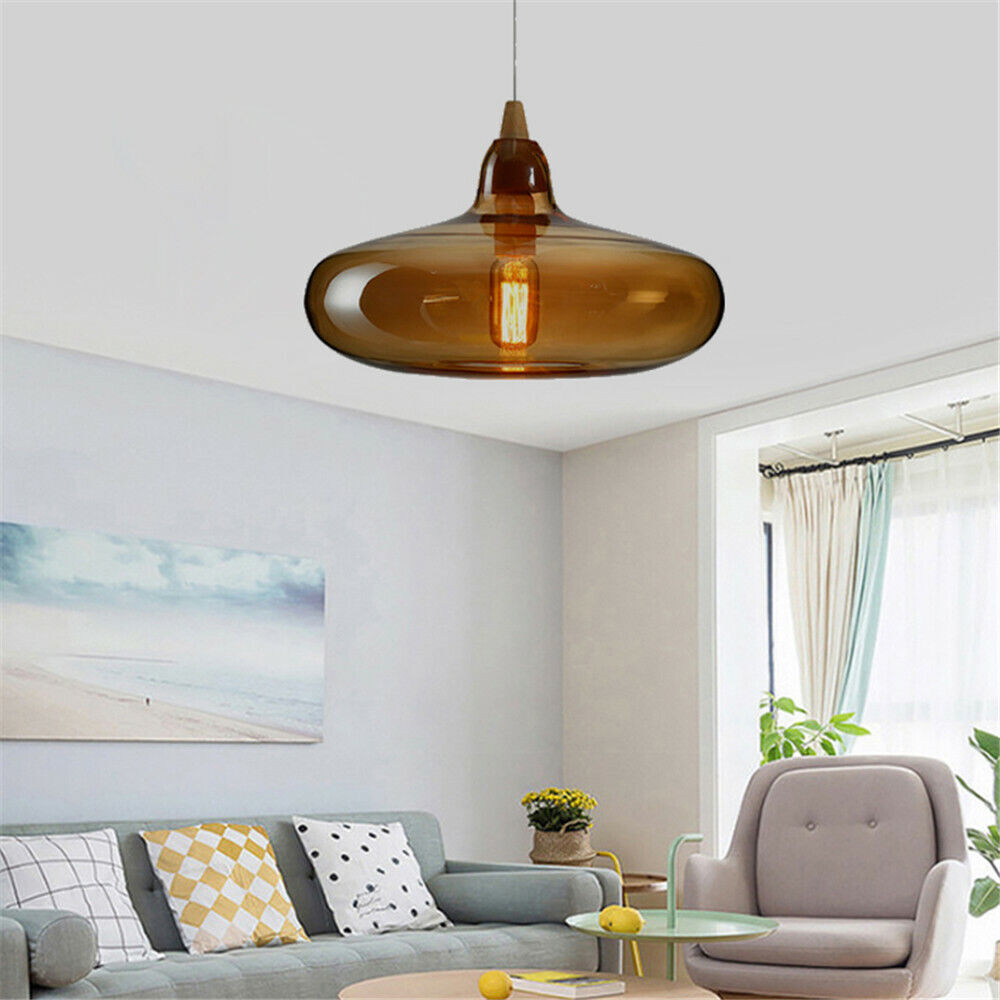 Lampa Wisząca Sorvex Bursztynowe Szkło