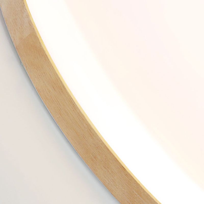Lampa Sufitowa Norev Slim Okrągła z Drewnianą Ramą